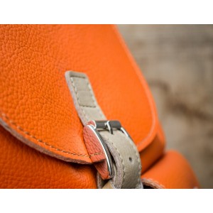 SAC A DOS CUIR ORANGE | Mont-Blanc